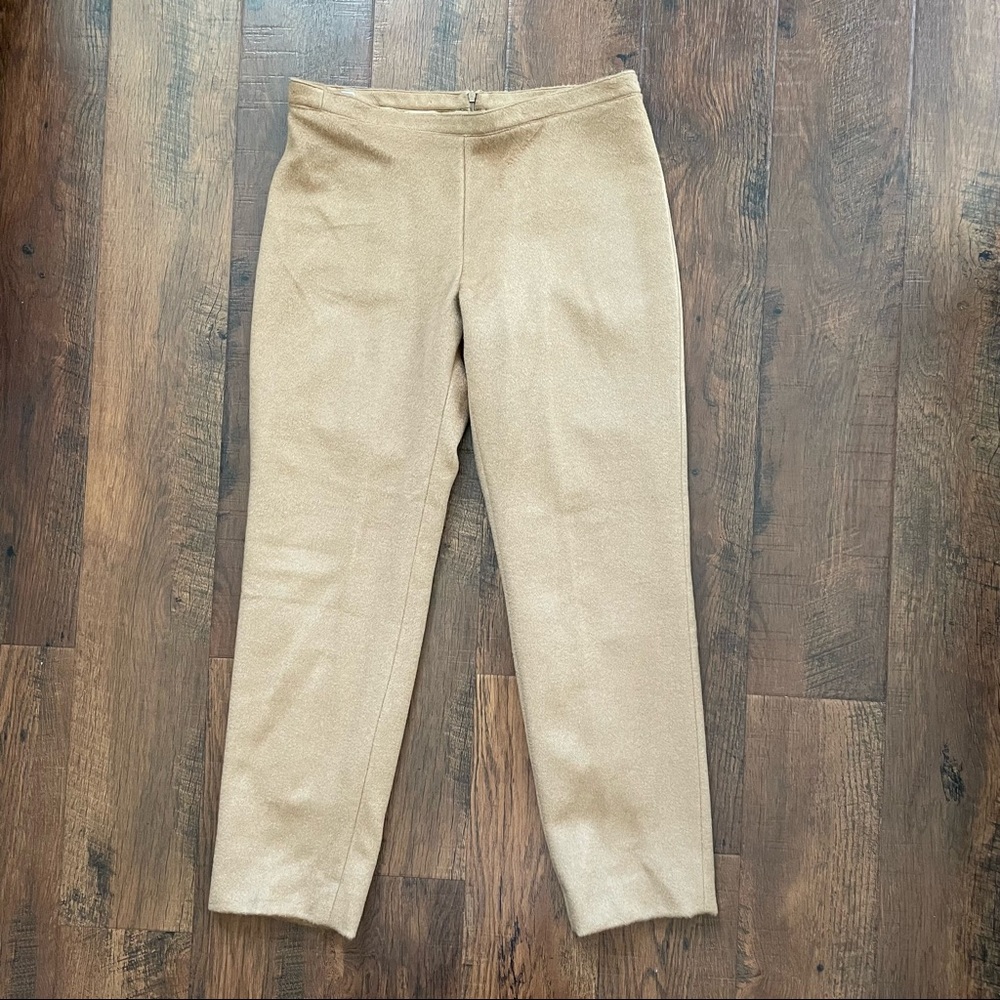 CLEMENTS RIBEIRO camel hair cashmere trousers, made in Italy size IT44,UK12